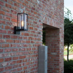 Store Straluma Buitenlamp Flair lantaarn op voet zwart IP44