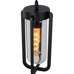 Fashion Straluma Buitenlamp hang zwart met glazen kap IP44