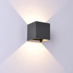 Fashion Straluma Buitenlamp kubus zwart verstelbaar IP54