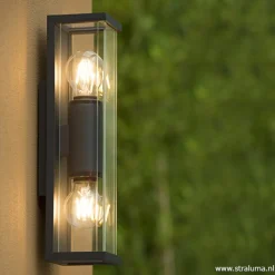 Hot Straluma Buitenlamp 2L lantaarn antraciet IP54