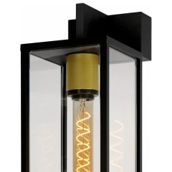 Hot Straluma Buitenlamp lantaarn groot zwart/matgoud