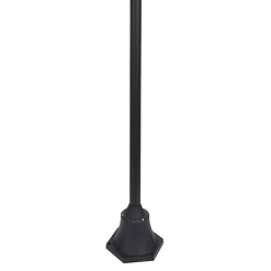 Hot Straluma Buitenlamp lantaarn 3-lichts mat zwart met helder glas