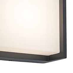 Fashion Straluma Buitenlamp LED wand vierkant donker grijs IP54