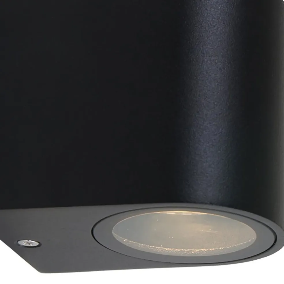 Cheap Straluma Buitenlamp Logan afgerond zwart IP44