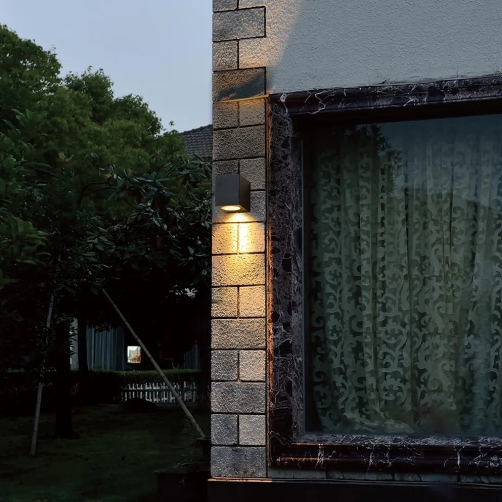 Store Straluma Buitenlamp Logan kubus zwart IP44