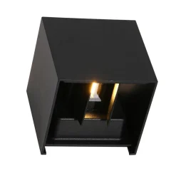 Clearance Straluma Buitenlamp Logan zwart + sch.sensor IP54