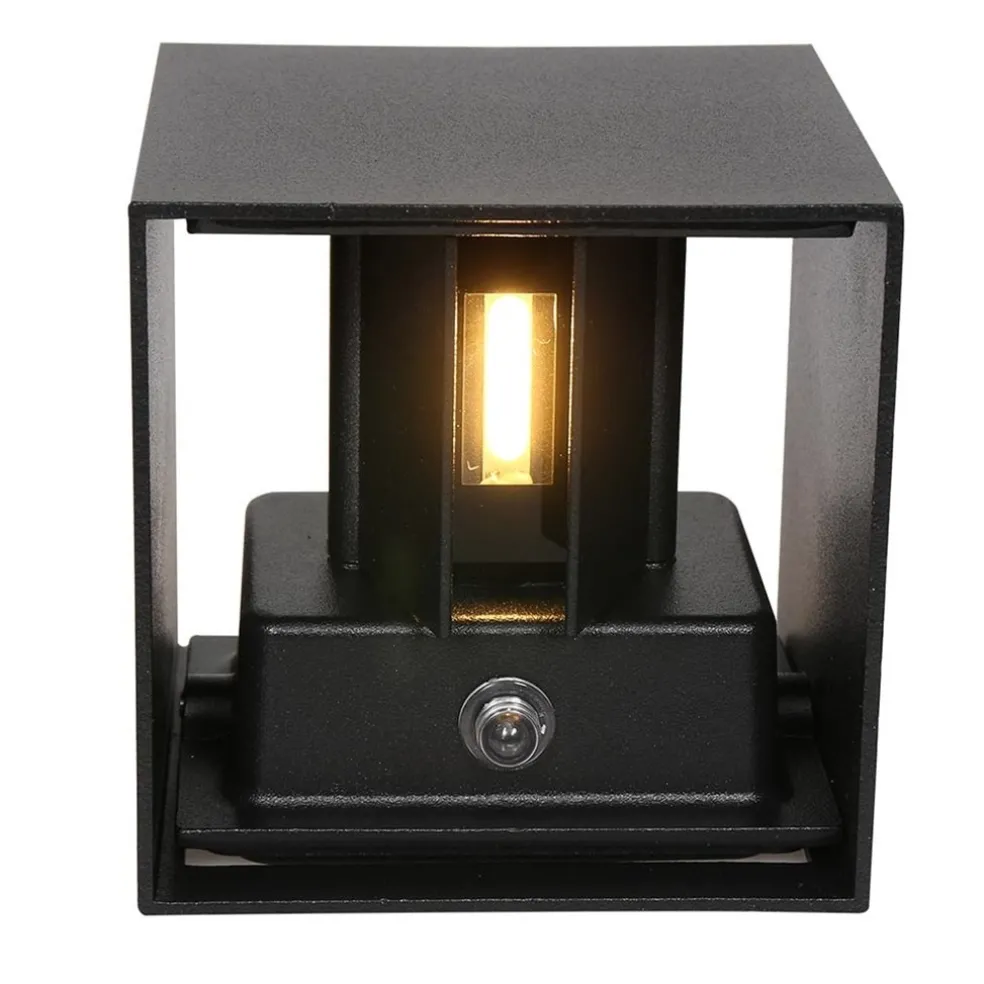 Clearance Straluma Buitenlamp Logan zwart + sch.sensor IP54