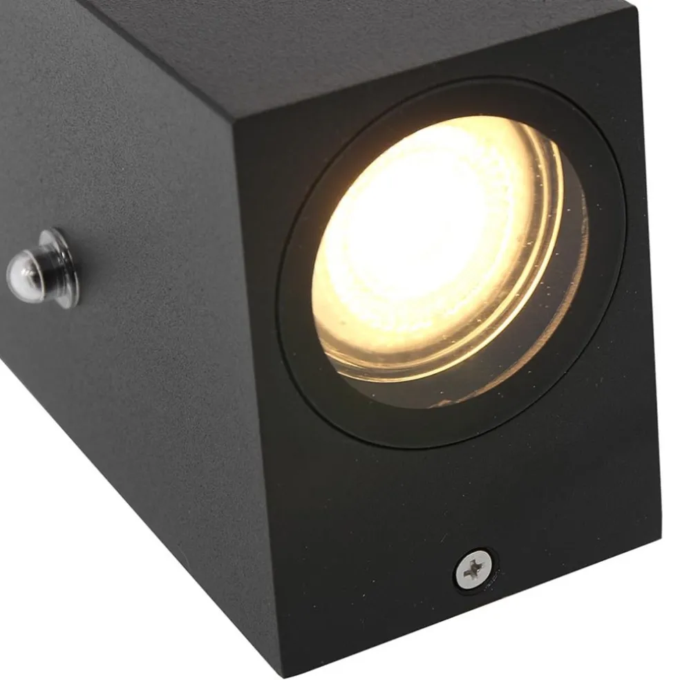 Store Straluma Buitenlamp Logan zwart+schemersensor IP44