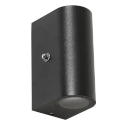 Clearance Straluma Buitenlamp Logan zwart+schemersensor IP44