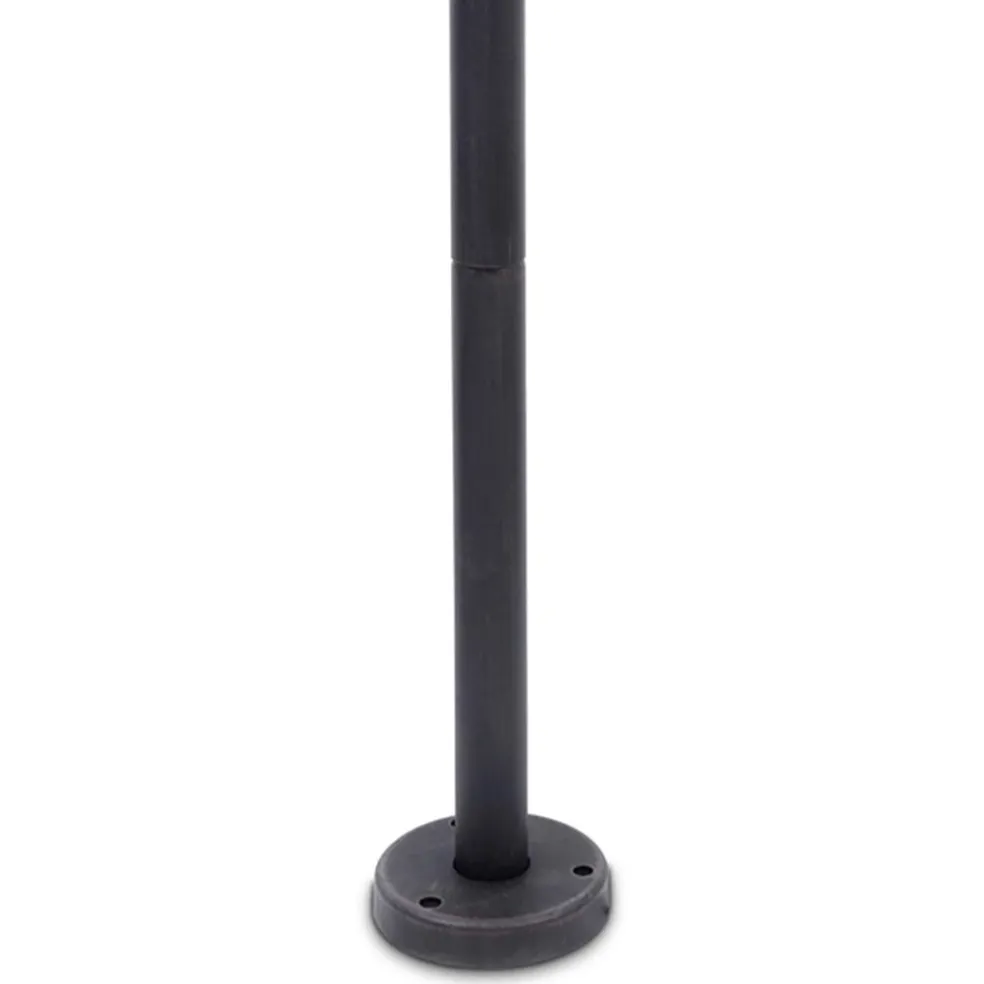Clearance Straluma Buitenlamp op paal zwart/roest met helder glas
