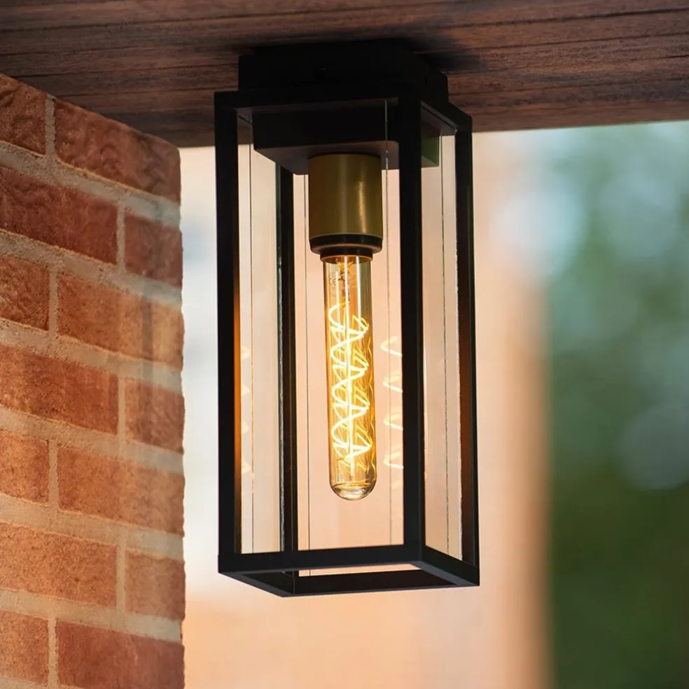 Cheap Straluma Buitenlamp plafond zwart met goud IP54