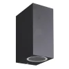Cheap Straluma Buitenlamp rechthoek zwart up+down gu10 IP54