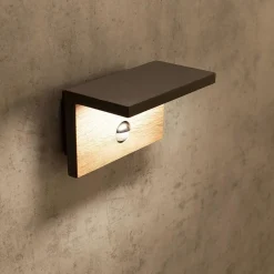 Hot Straluma Buitenlamp Ruka antra/hout sensor IP54