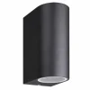 Clearance Straluma Buitenlamp up+down zwart afgerond IP54
