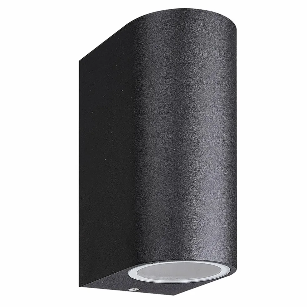 Clearance Straluma Buitenlamp up+down zwart afgerond IP54