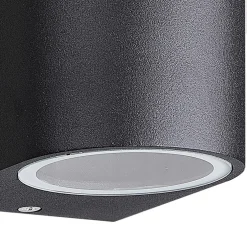 Clearance Straluma Buitenlamp up+down zwart afgerond IP54