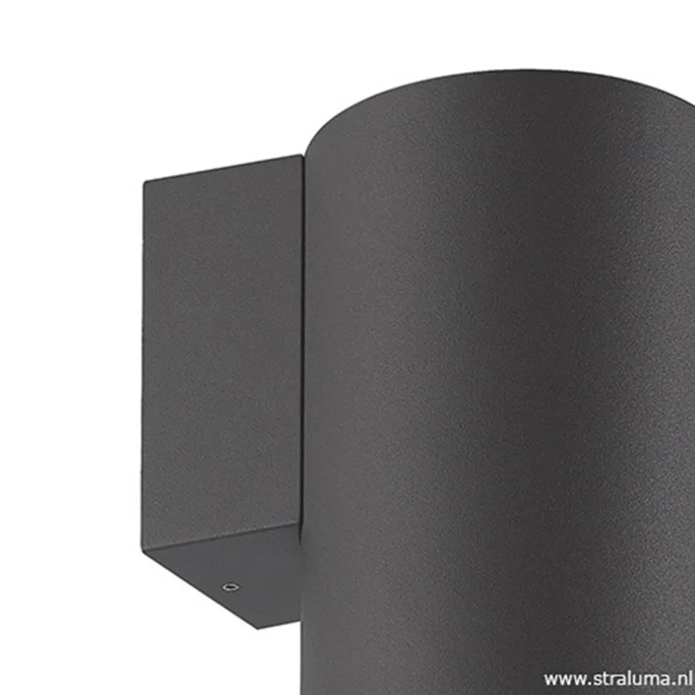 Fashion Straluma Buitenlamp Volcano wand grafiet IP65