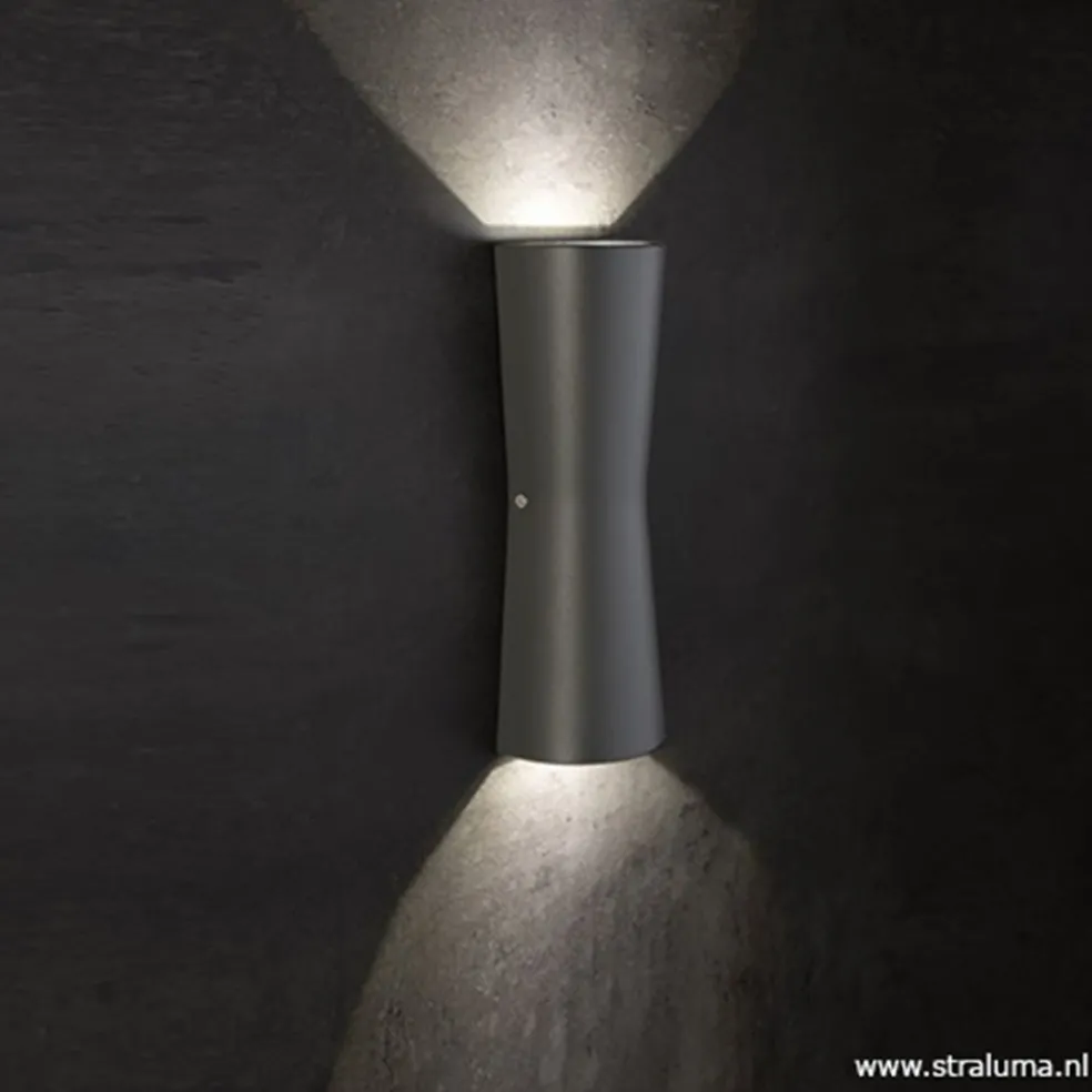 Clearance Straluma Buitenlamp wand antraciet up+down IP54