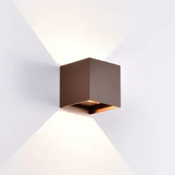 Store Straluma Buitenlamp wand bruin up+down IP54