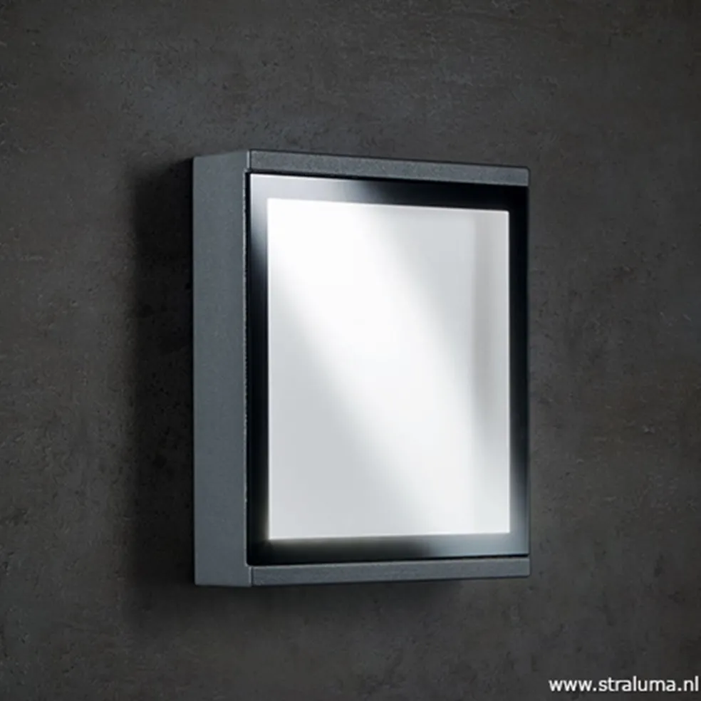 Flash Sale Straluma Buitenlamp wand rechthoek antraciet IP54