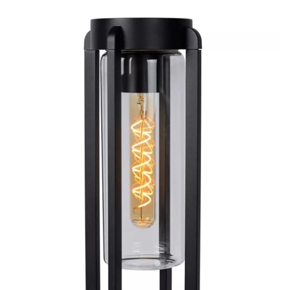 Cheap Straluma Buitenlamp zwart metaal met glazen kap IP44