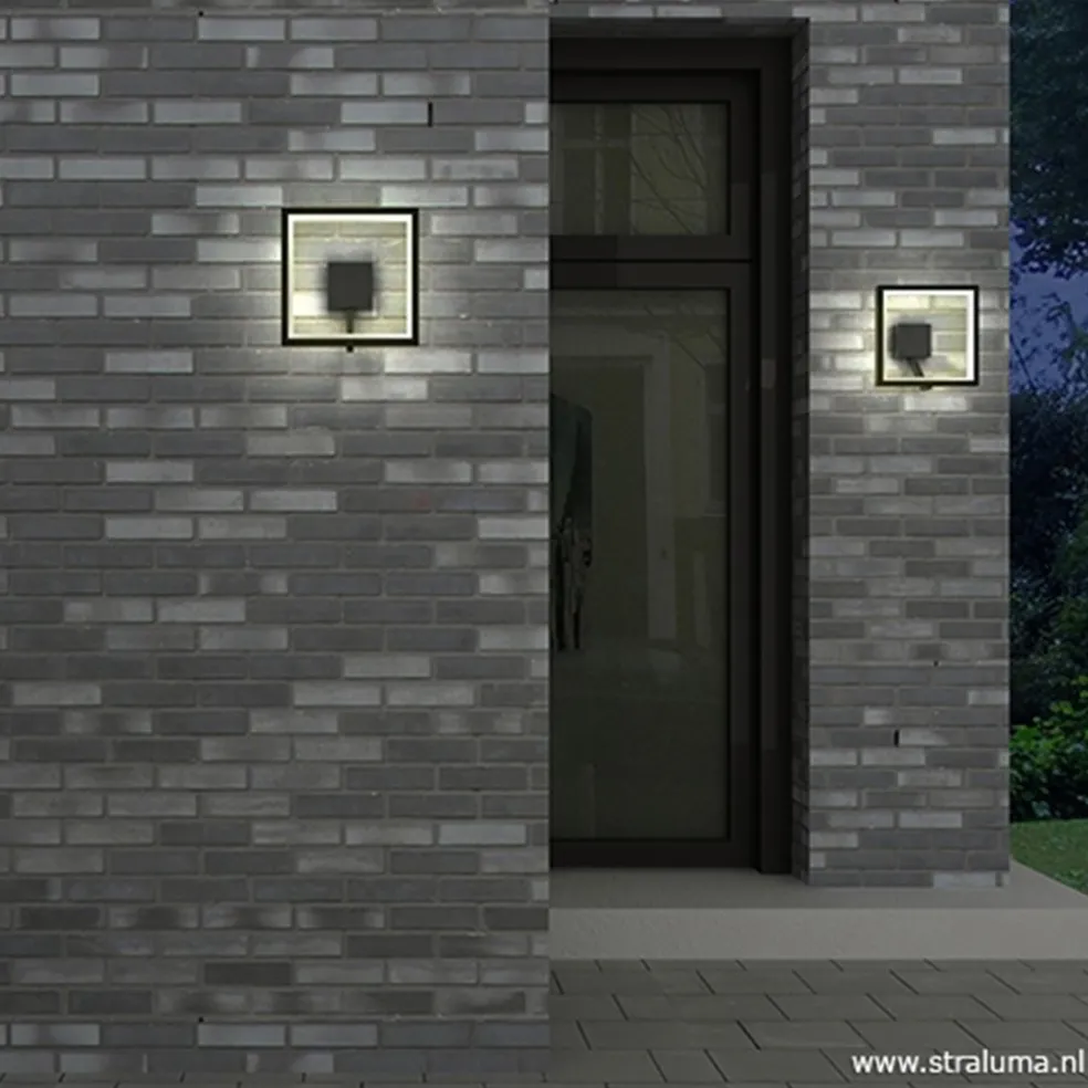 Store Straluma Buitenlamp-wandlamp antraciet frame IP65