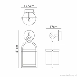 Best Straluma Buitenlantaarn-wandlamp antraciet IP54