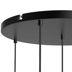 Hot Straluma Calex 5-lichts retro pendels rond 50 cm zwart