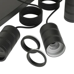 Fashion Straluma Calex multipendel 3-lichts balk E27 pendels zwart