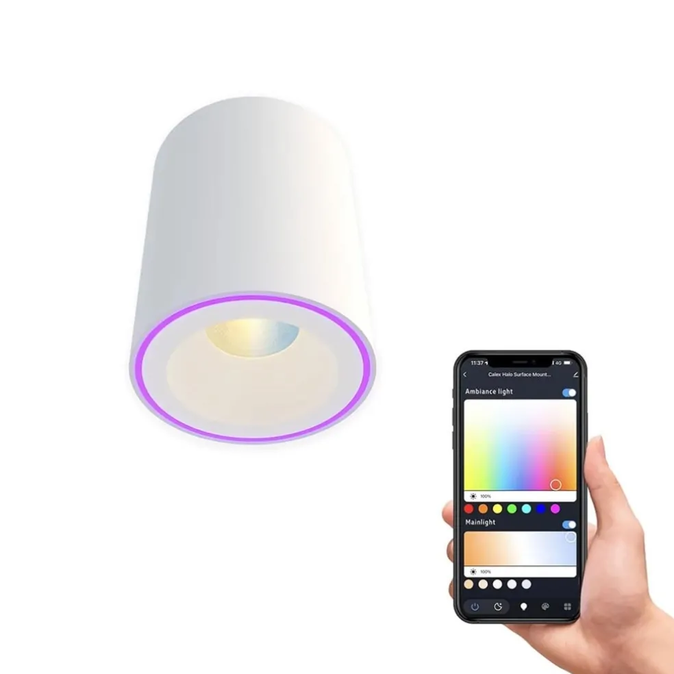 Sale Straluma Calex Smart Halo plafondspot wit