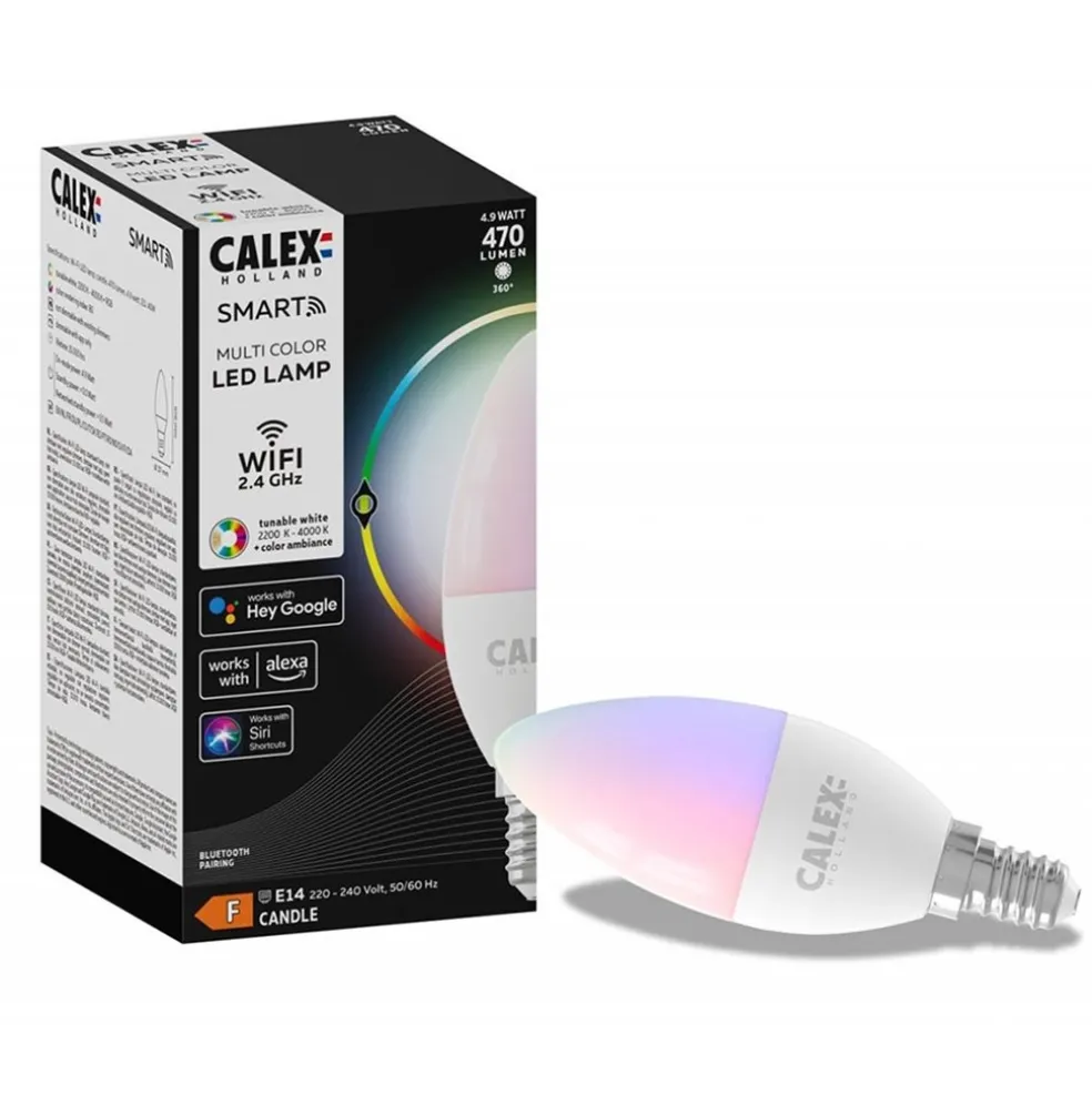 Best Sale Straluma Calex Smart Home E14 kaars LED lichtbron 5W RGBW