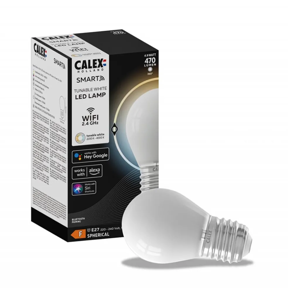 Best Straluma Calex Smart Home E27 LED filament softline kogellamp P45