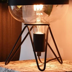 Shop Straluma Calex tafelarmatuur driepoot zwart E27