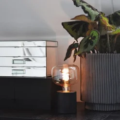 Store Straluma Calex tafelarmatuur rond zwart