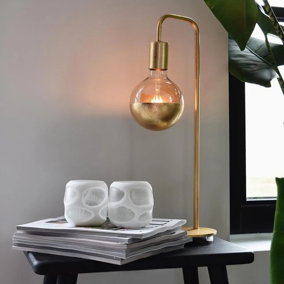 Discount Straluma Calex tafellamp U-Line goud excl lichtbron