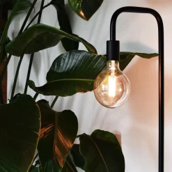 Discount Straluma Calex vloerlamp U-Line mat zwart excl lichtbron