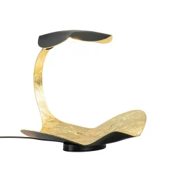 Online Straluma Chique design tafellamp LED zwart met goldleaf
