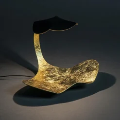 Online Straluma Chique design tafellamp LED zwart met goldleaf