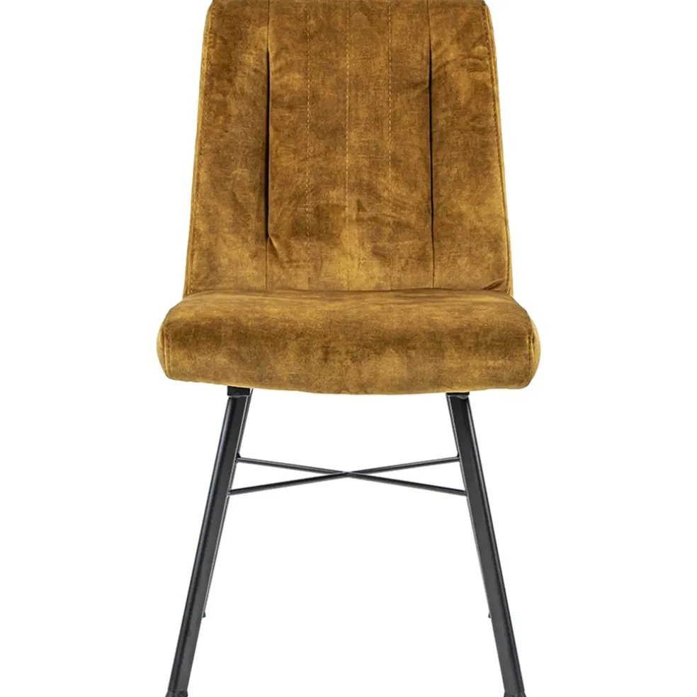 Best Straluma Chique eetkamerstoel velours goud