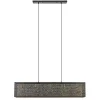 Clearance Straluma Chique hanglamp langwerpige balk 5-lichts zwart/goud