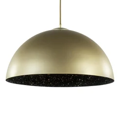 Cheap Straluma Chique hanglamp mat goud met zwarte binnenzijde
