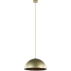 Cheap Straluma Chique hanglamp mat goud met zwarte binnenzijde