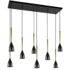 Best Sale Straluma Chique 8-lichts hanglamp zwart met goud