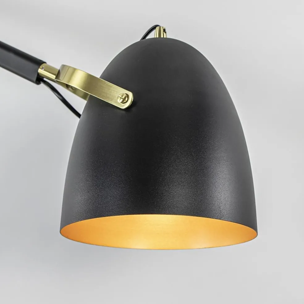 Sale Straluma Chique plafondlamp zwart met goud verstelbaar