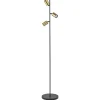 Flash Sale Straluma Chique staande lamp mat zwart met gouden spots