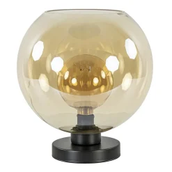 Shop Straluma Chique tafellamp amber glazen bol 30 cm
