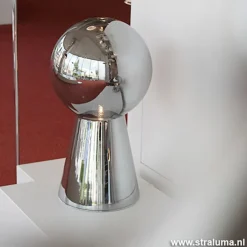 Hot Straluma Chique tafellamp donker chroom pion XL
