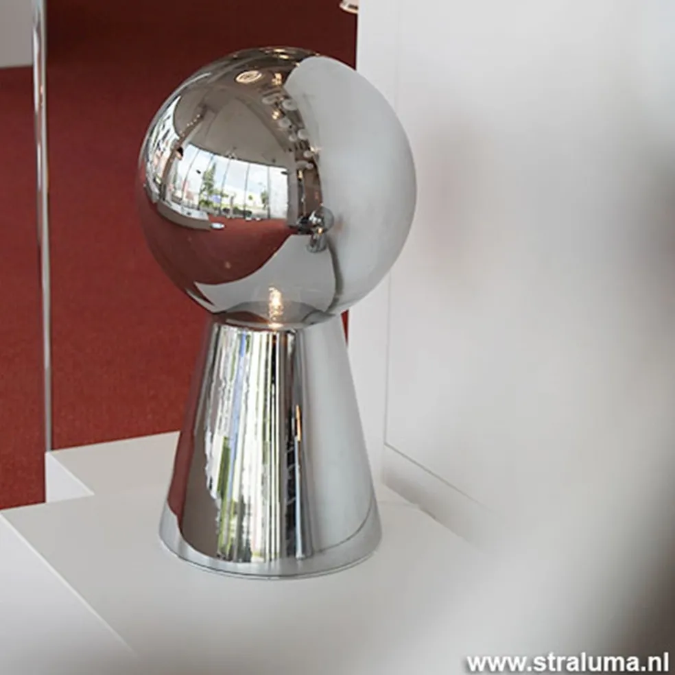 Hot Straluma Chique tafellamp donker chroom pion XL