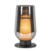 Flash Sale Straluma Chique tafellamp zwart marmer met smoke glazen kap