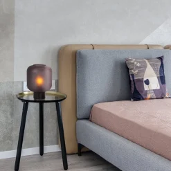 Discount Straluma Chique tafellamp zwart met mat zwart glas